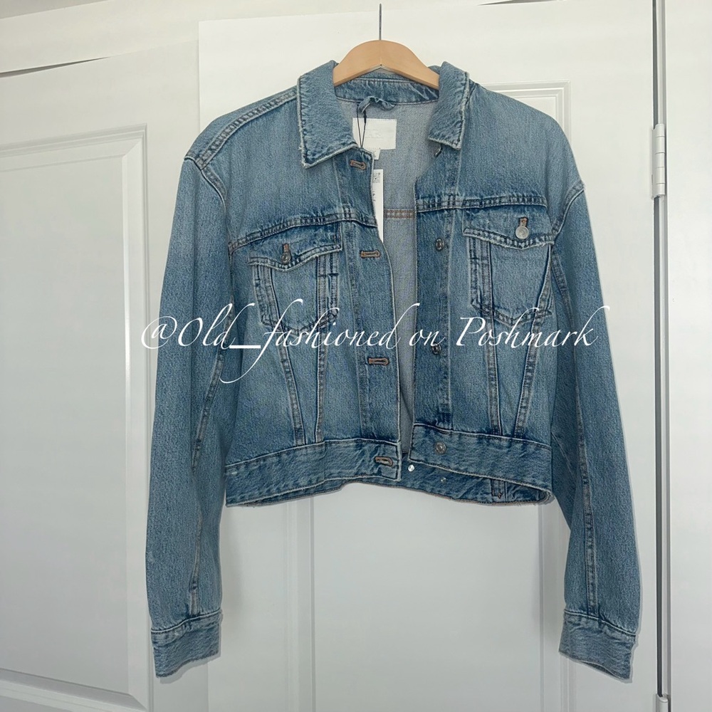 ZARA Denim Rhinestone Jacket - Picture 9 of 11